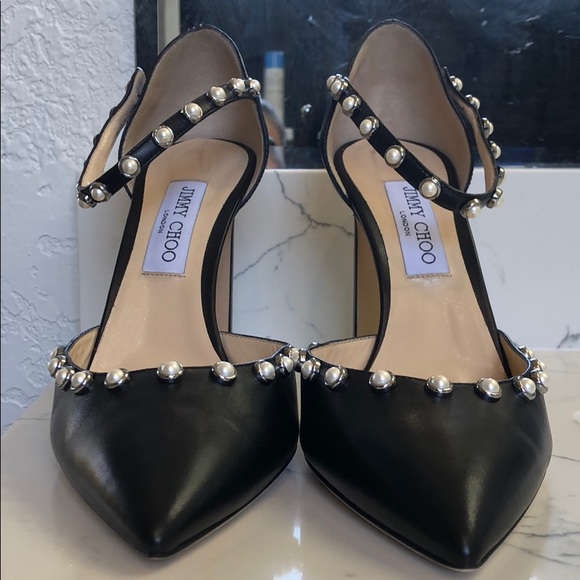 Jimmy Choo Leema pearl studded pumps - Picture 3 of 5